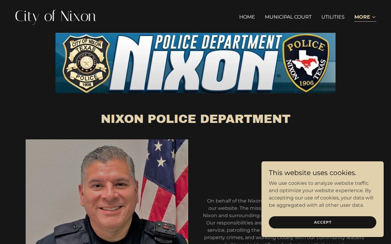 Nixon Police Department official Wilson County-area arrest-record contact page